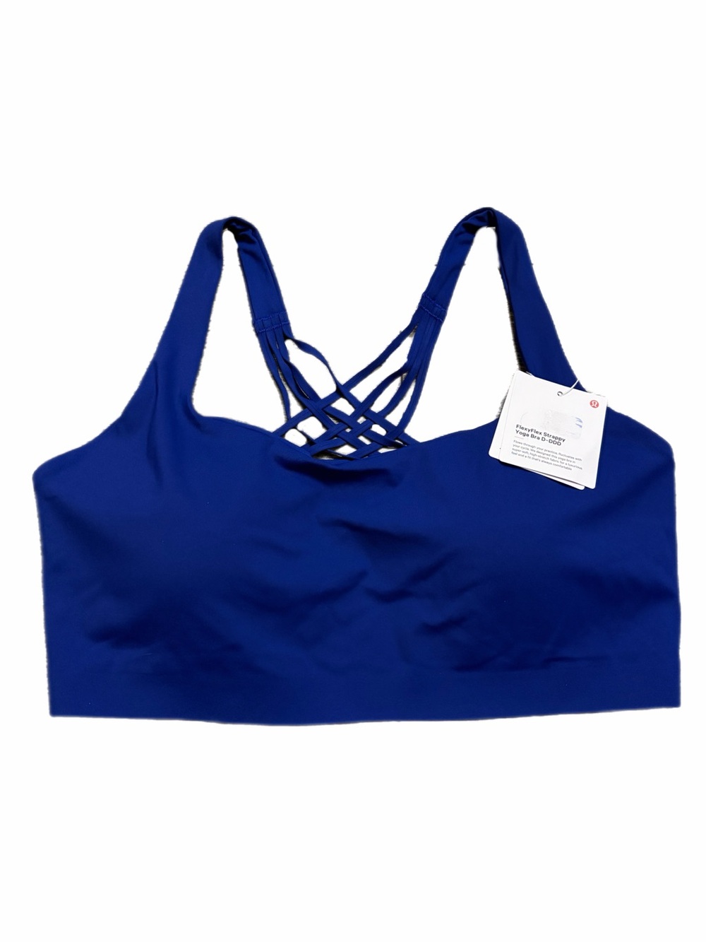 NWT Lululemon FlexyFlex Yoga Bra *Light Support, D-DDD Cups (Deep Sea Blue) L/XL
